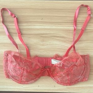 Fleur du mal coral lace bra